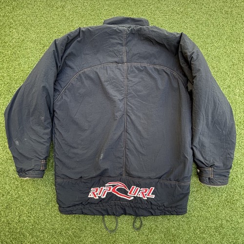 Rip Curl Vintage 90s Reversible Corduroy Surf Jacket M Embroidered Red/Black - Picture 3 of 10