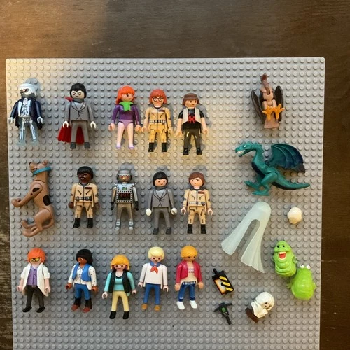 Playmobil Geobra Lucky Rare🍀 15 Lot Of People & Accessories Vintage 1974-now #4