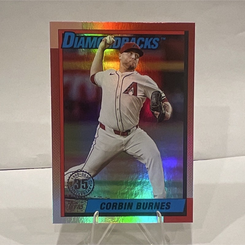 Topps 2025 Corbin Burnes Diamondbacks 35th Anniversary Insert U90-45 color match