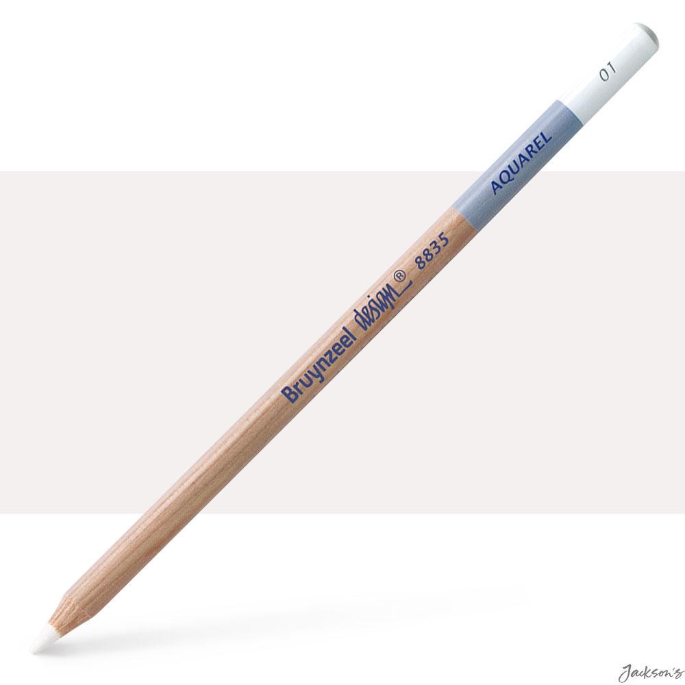Bruynzeel Design Aquarel Watercolour Pencil High Pigment White For Wet Dry Art