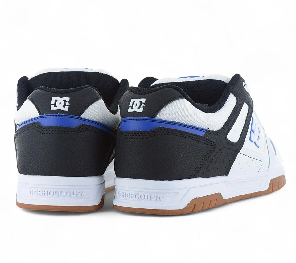 DC SHOES STAG - Hombre Sneakers Blancos DC01813-100 Skate Skater Zapatos NUEVOS - Imagen 3 de 4