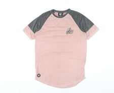 Mens UK Size S Bee Inspired Pink  T-Shirt