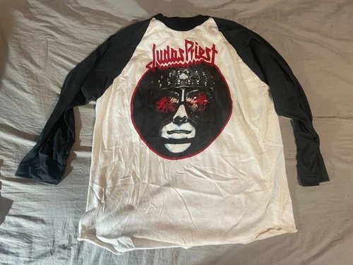 Judas Priest Killing Machine Tour T Shirt Med 1970s vintage concert t-shirt, vintage, size M, single stitch, B+ condition