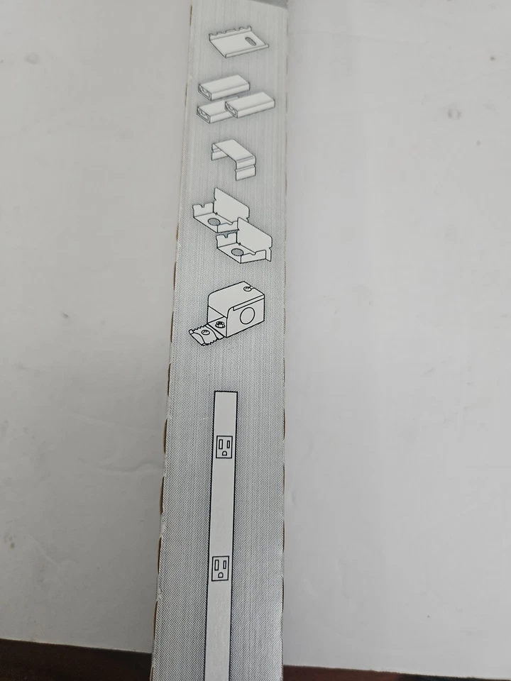  Legrand Wiremold Plugmold Commerical Kit 3 Foot Hardwired 36in Cream  - Image 4 of 4