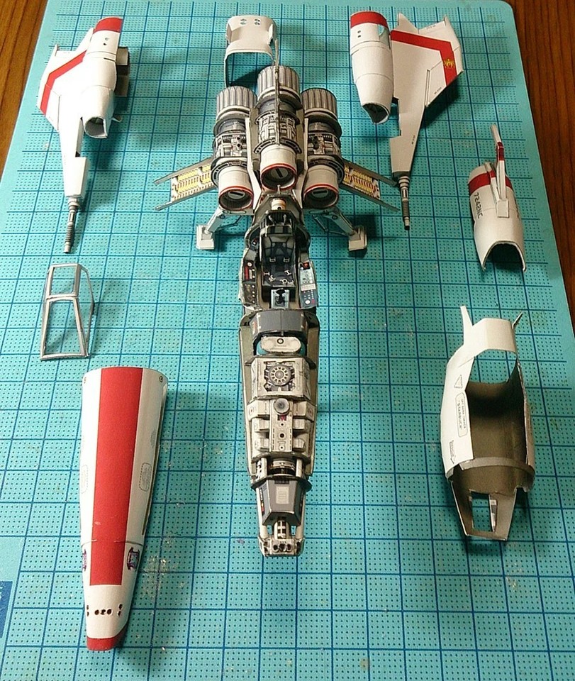 Battlestar Galactica Viper Mark 2 Paper Model Kit – DIY Handmade Puzzle ...