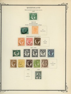 QUEENSLAND AUSTRALIA Scott Specialty Album Page Lot #123 SEE SCAN $$$