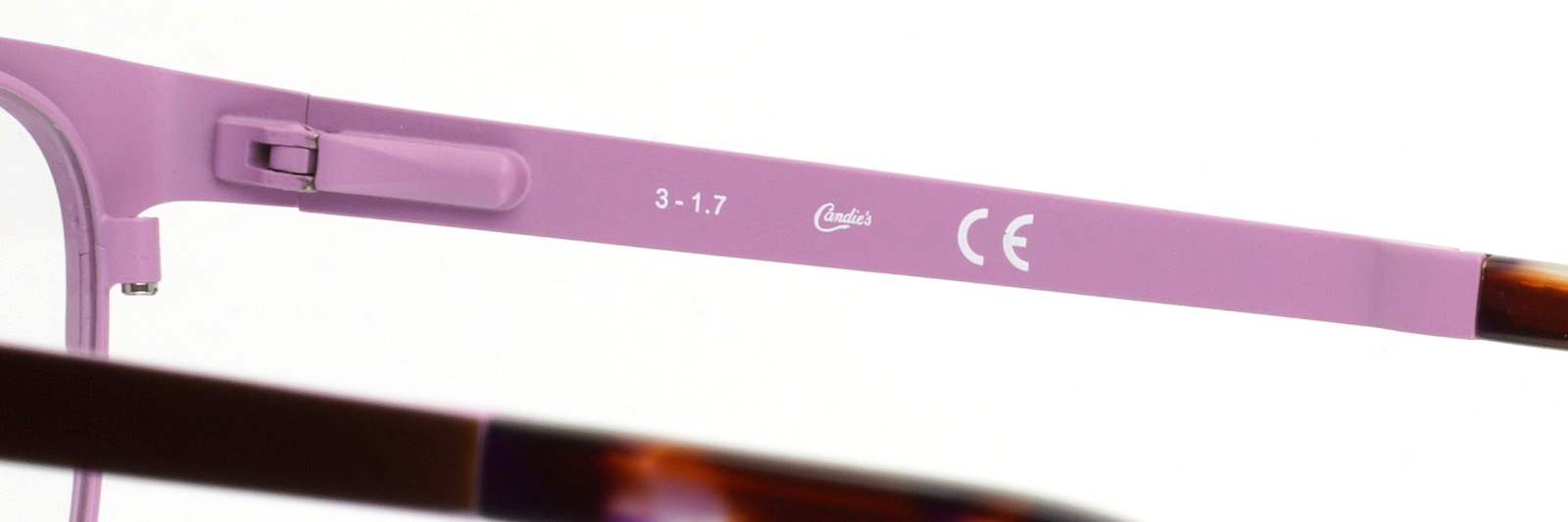 CANDIES CA0147 047 Brown Purple Womens Semi Cat Eye Eyeglasses 52-16-135 B:38