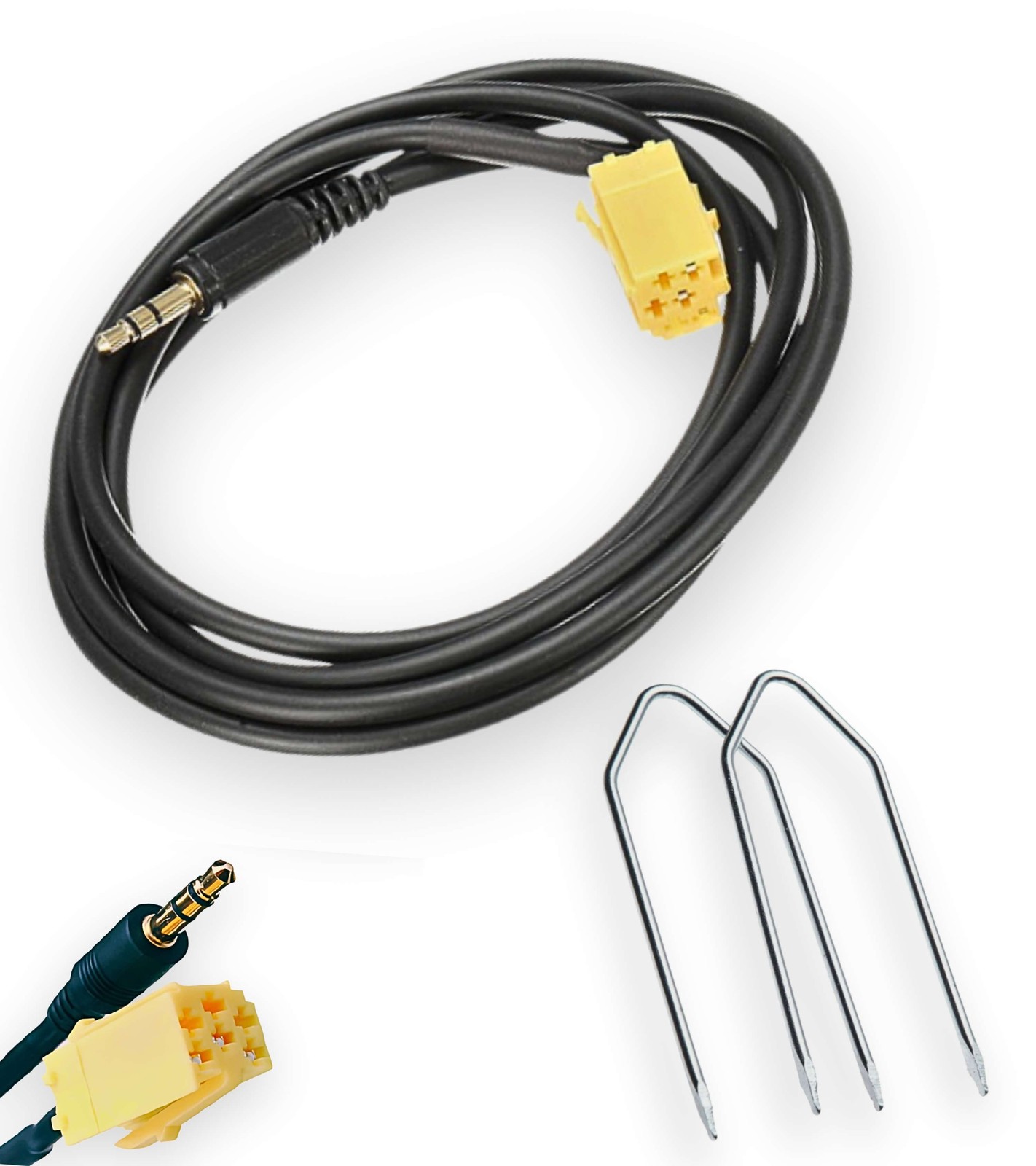 CAVO AUX AUDIO+ KIT SMONTAGGIO AUTORADIO BLAUPUNKT FIAT PUNTO PANDA LANCIA ALFA