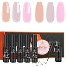 Christmas Polish Liner Nail Art Set White Red Green Brown Glod Silver Glitter...