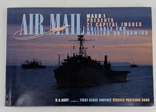 Air Mail Postcard Book Mach 1 w/21 Postcards U.S. Navy 1st Class Service Vessels