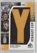 2019-20 SP Game Used Stanley Cup Lettermen Mario Lemieux (Letter Y) HOF 04f2