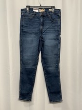 Kirkland Signature Women's Dark Blue High Rise Stretch Skinny Denim Jeans 12