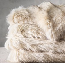 Restoration Hardware  Ultimate Faux Fur Throw  - Retails 615