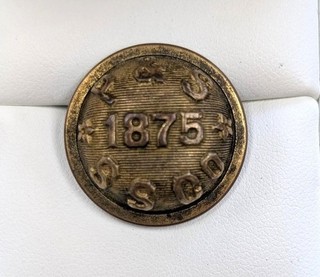 1875 P&S Steamship Co. Button (Maker Marked Browning King & Co.)