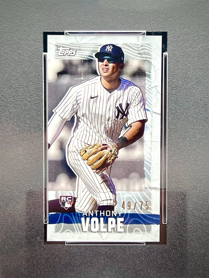 2023 Topps Rip #MRIP-AV Anthony Volpe MINI WHITE PARALLEL /75 RC Yankees PSA 10 - Image 2 of 3
