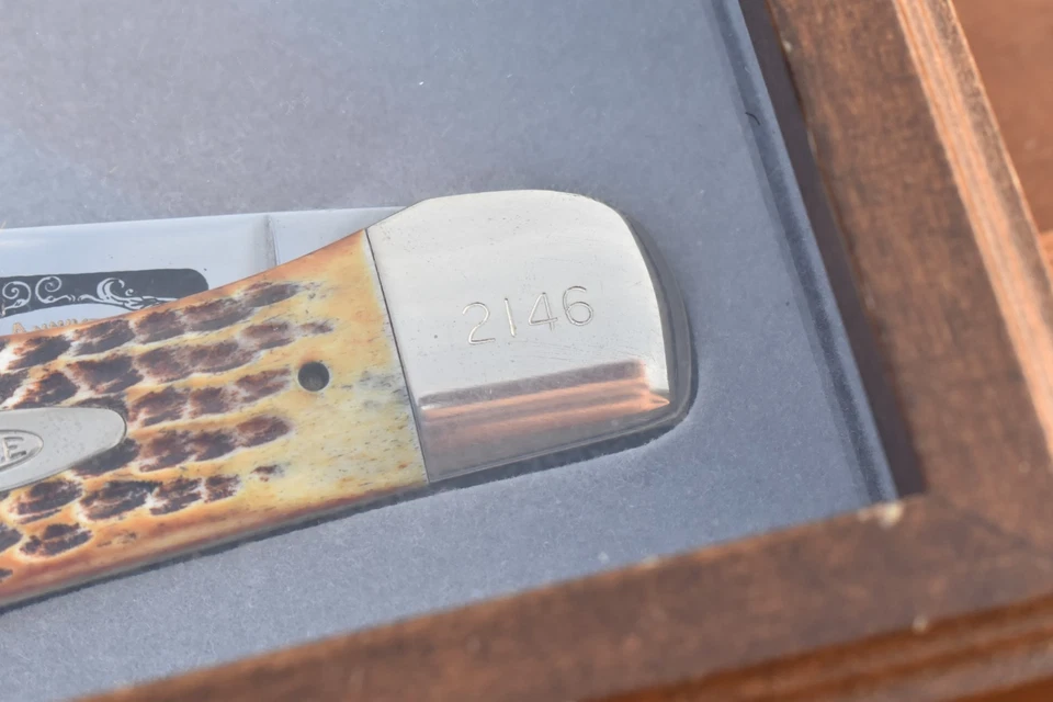 CASE XX 5 DOT 1985 SECOND CUT STAG FOLDING HUNTER KNIFE 5165 1 of 5000 (27193) - Image 4 of 4