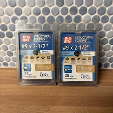 Grip-Rite Structural Screws #9 x 2 1/2" (50 Pack)