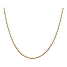 Schlangenkette Gold 585 mit Karabiner, Second Hand 25325414 getragen 42 cm