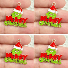 Lot Cartoon Christmas Pendant DIY earring Necklace Jewelry Making