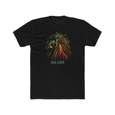 Rasta Lion One Love T-Shirt, Jamaican T-Shirt, Rasta Tee, Reggae Shirt, 