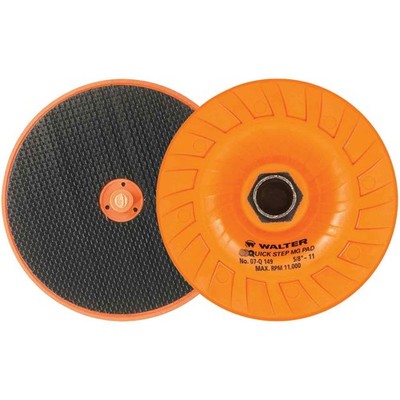 Walter 07Q149 4-1/2x5/8-11 Quick-Step MG Max Grip Backing Pad Hook and Loop