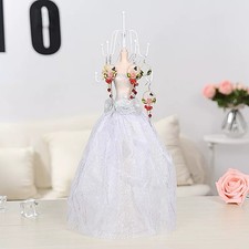 Set of 2 silver princess-dress mannequin jewe...