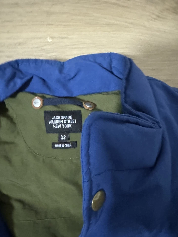 Jack Spade Down Puffer Vest Men's Size XS Blue- 70/30 Down/Feather Gorpcore EUC - Image 2 of 4