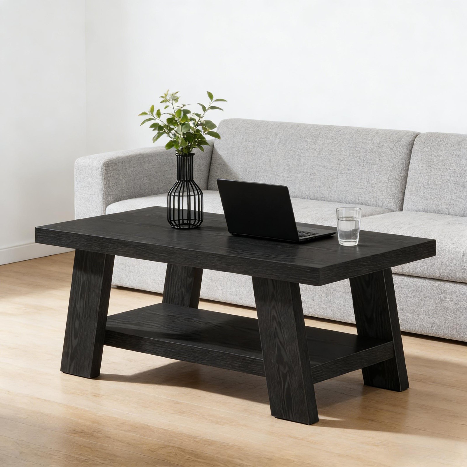 Ample Storage Coffee Table,2-tier Center Table,Chating Table S