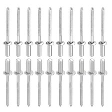 50Pack 3.2mm x 10mm (DxL) Blind Rivets 304 Stainless Steel Dome Closed End Rivet