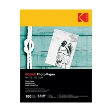Kodak photo paper 8.5 x 11 glossy, 2-Pak bundle, 200 count total, 48 lb - 180...
