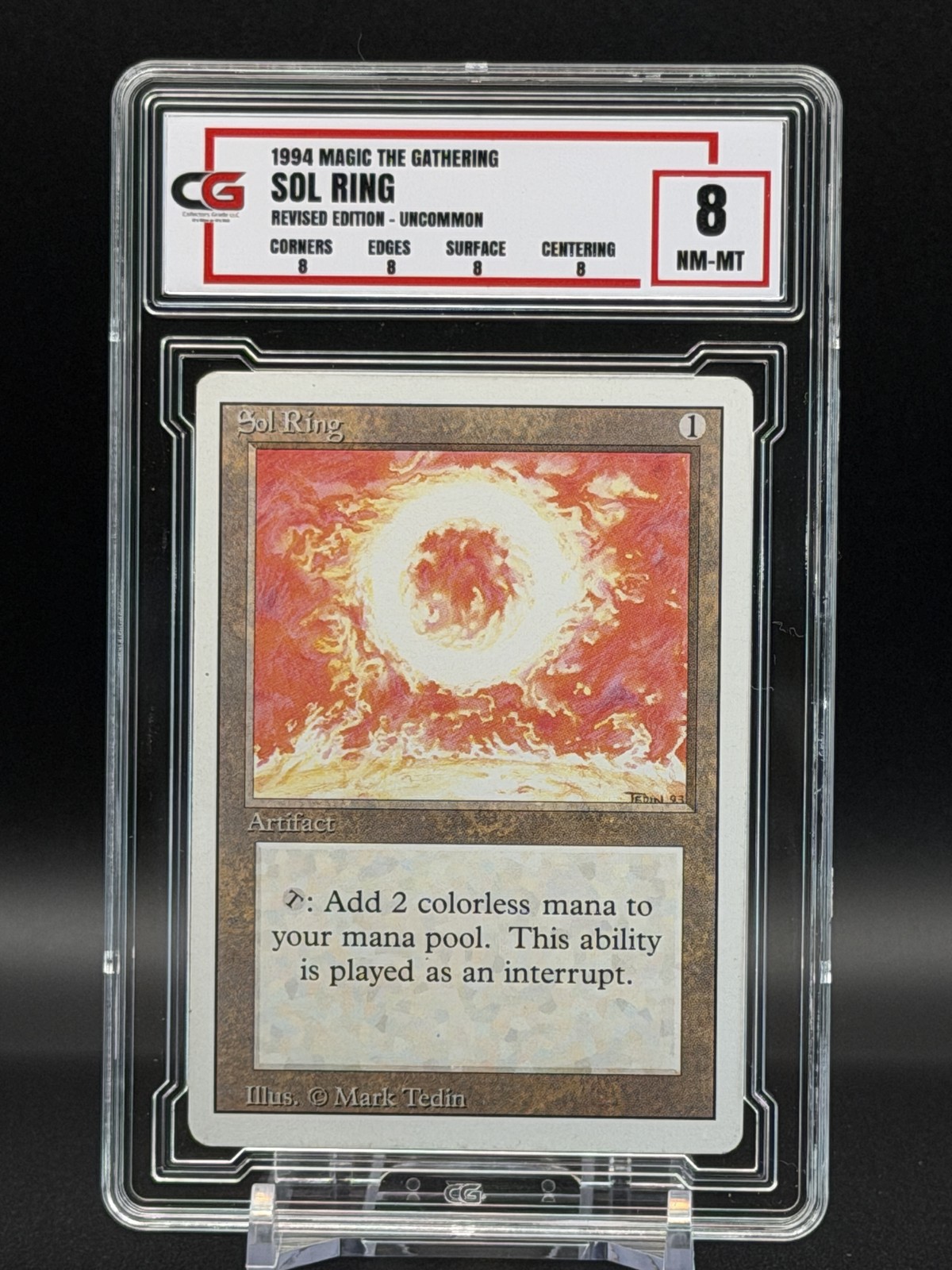 1994 MTG Sol Ring Revised Edition 3ED #274 uncommon GRADED SLAB 8