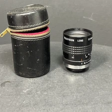 Vintage Cosmicar Pentax 12.5MM 1:1.4 Television Lens With Original Case