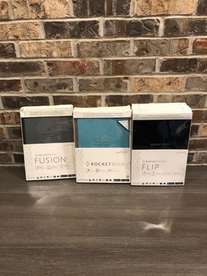 12  Rocket Book Smart Reusable Notebooks Fusion, Core & Flip