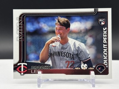 2025 Topps Celebrations Brooks Lee Dugout Peeks Rookie Card Minnesota Twins  