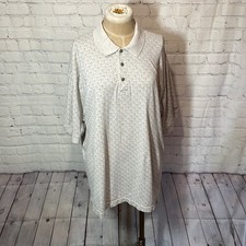 Izod Polo Golf Shirt Patterned Size XL Cotton Spring Summer