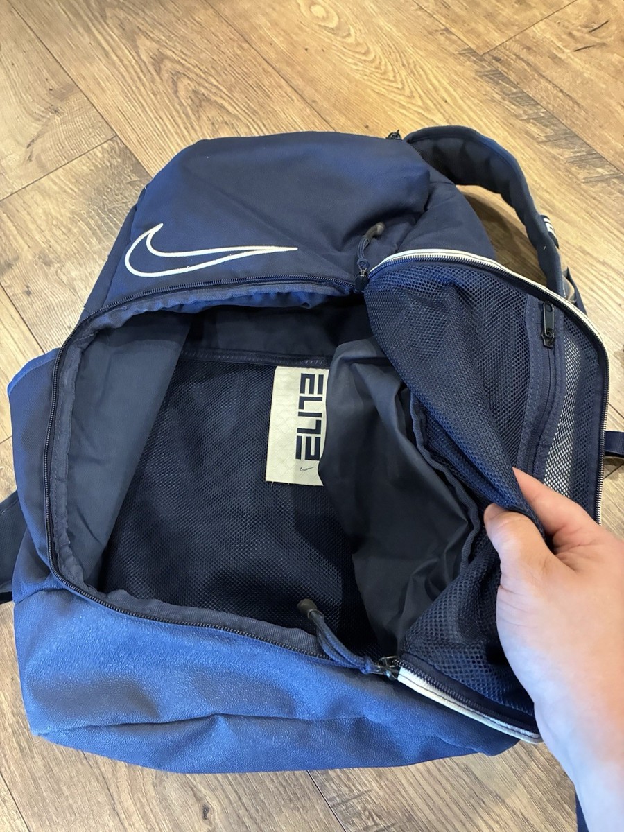 Nike Elite Pro 32L Basketball Backpack - Navy Blue/White | eBay
