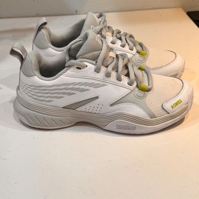 NEW SPEEDEX K Swiss Women's Tennis Shoes ''Sample'' White Gray Women's Size 7