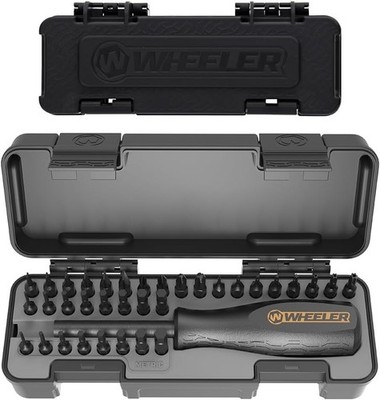 Wheeler Space Saver Gunsmithing Screwdriver Set with 26 Bits and Magnetic Handle