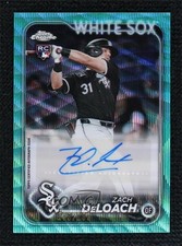 2024 Topps Chrome Update Aqua Wave Refractor /199 Zach DeLoach #AC-ZD Auto 17a6