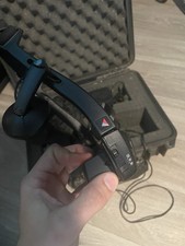 Black Video Glasses Headset with Integrated Display Lenses and Carrying Case