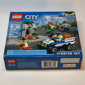 Lego City 60136 POLICE STARTER SET 80 pcs. Sealed Set 4 Mini Figures