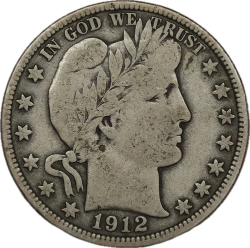 1912 50c Barber Half Dollar - Fine