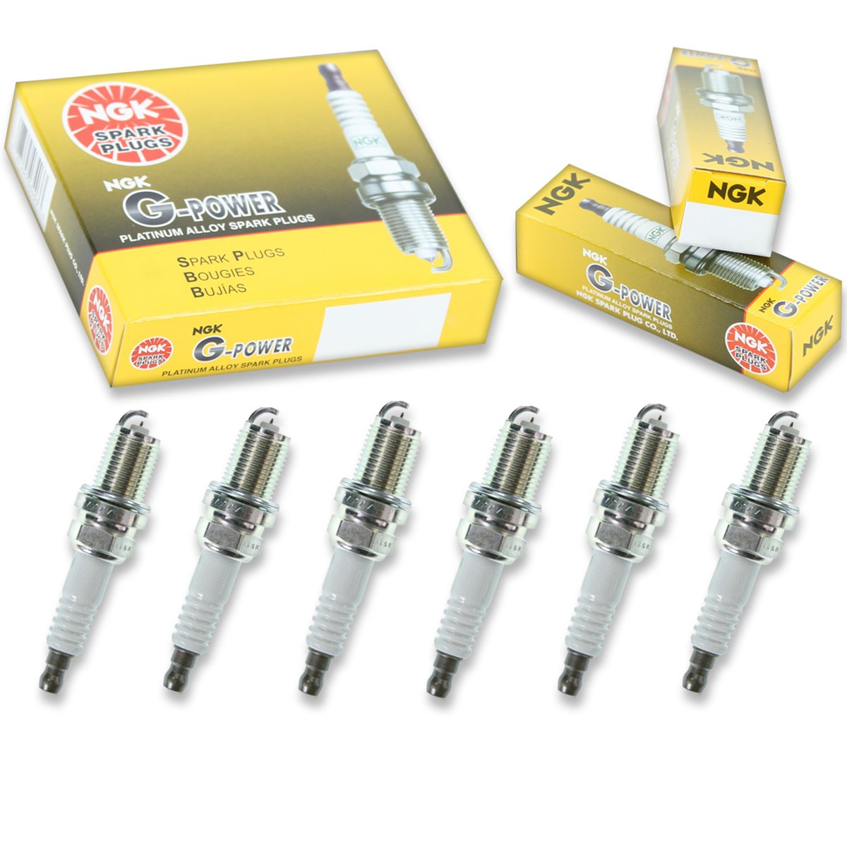 6 pcs NGK G-Power Spark Plugs for 1993-1998 Toyota Supra 3.0L L6 - Engine uc