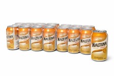 Maltina Classic Malt Drink 330ml Cans ? Pack of 24. Non-Alcoholic Energy Drink