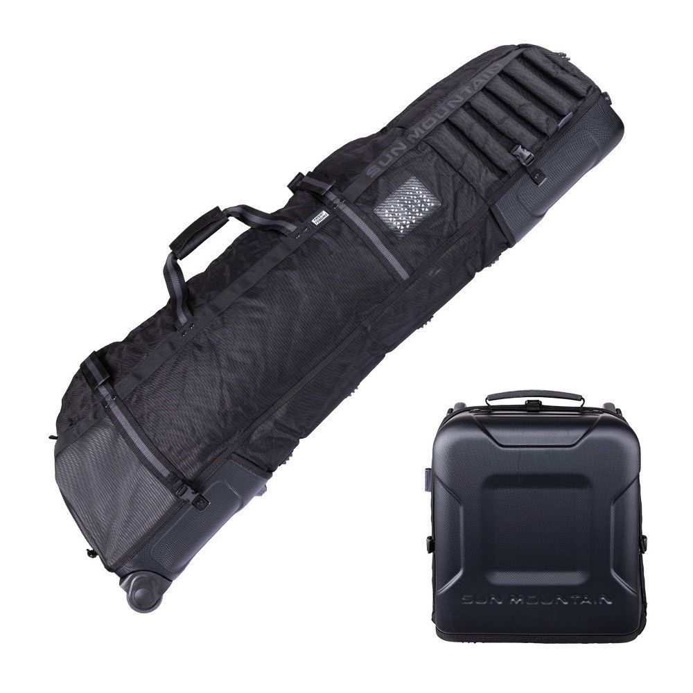 Sun Mountain Kube Golf Travel Cover Wheeled Flight Bag Compact Fold Black