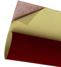 Self Adhesive Sheets, DIY Felt Sheets for Art & 0.1"W x 0.1"L, Red