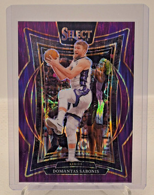 2024-25 Panini Select Concourse Purple Flash Prizm Domantas Sabonis #24 219/249