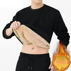 Sudadera Para Hombre Forrada de Vellón Espesa Invierno Nuevo Estilo Calce Suelto Cálida Deportes