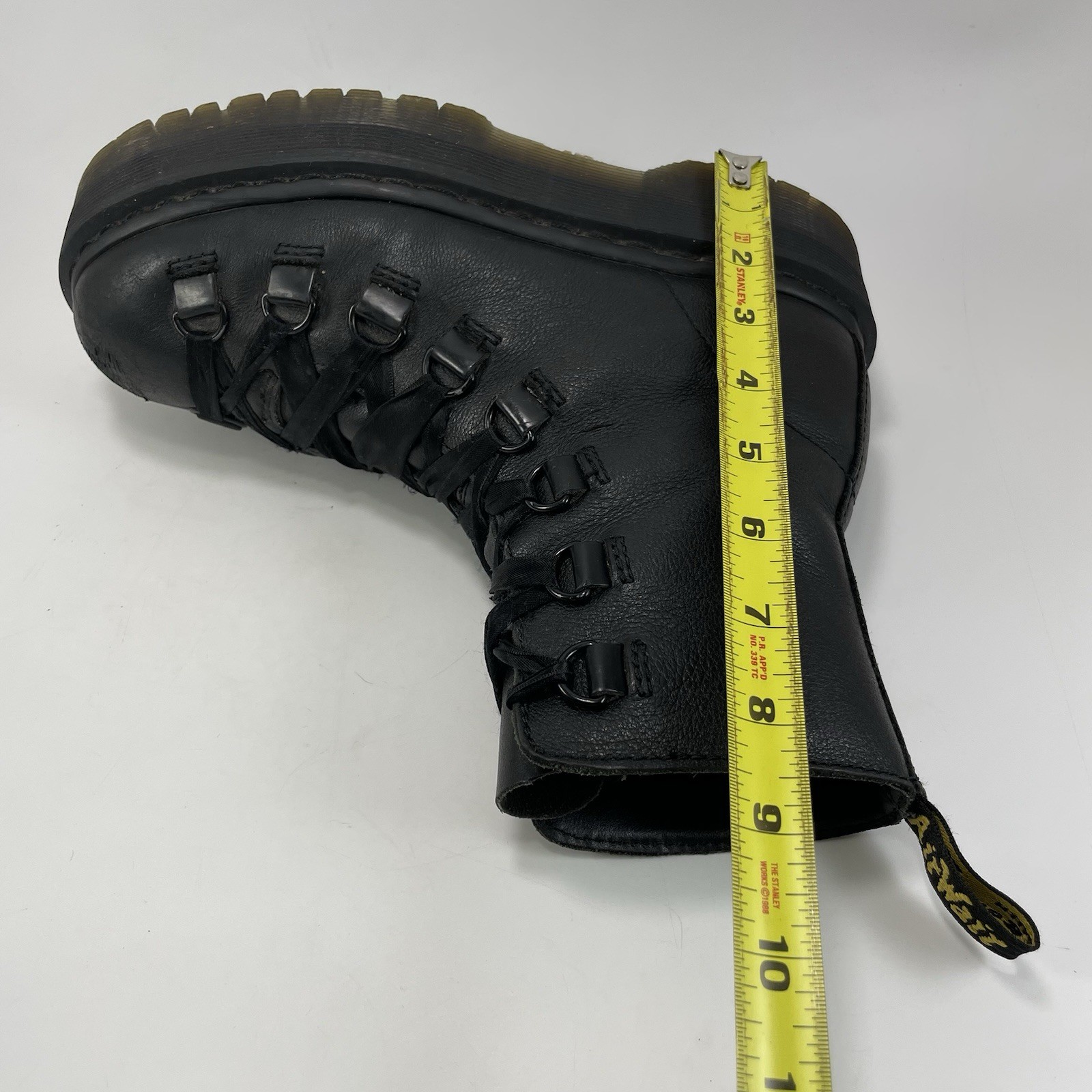 Dr. Doc Martens Trevonna Platform Boots Women US 7 Black/Black Pisa D Ring 8-Eye thumbnail 5