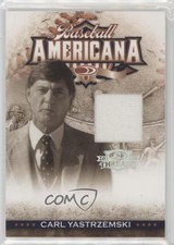 2008 Donruss Threads Baseball Americana Materials 5/100 Carl Yastrzemski HOF uk2